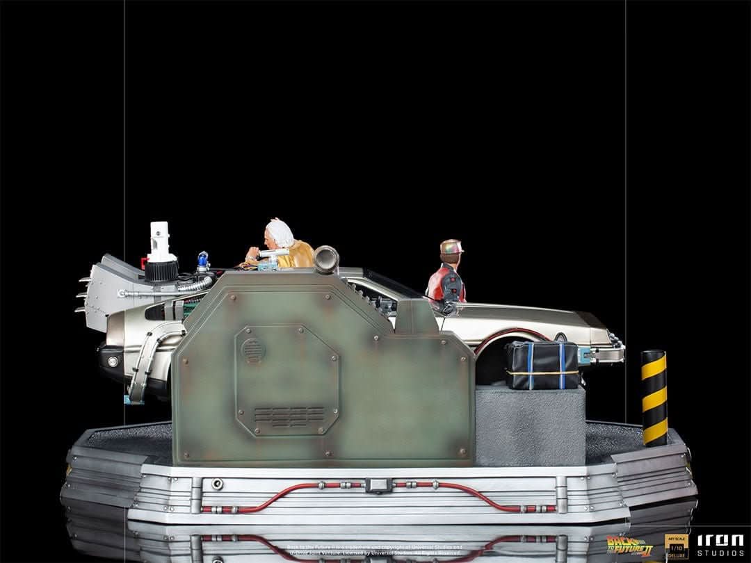Statue Delorean Full Set Deluxe - Back to the Future II - Art Scale 1/10 - Iron Studios - Image 7