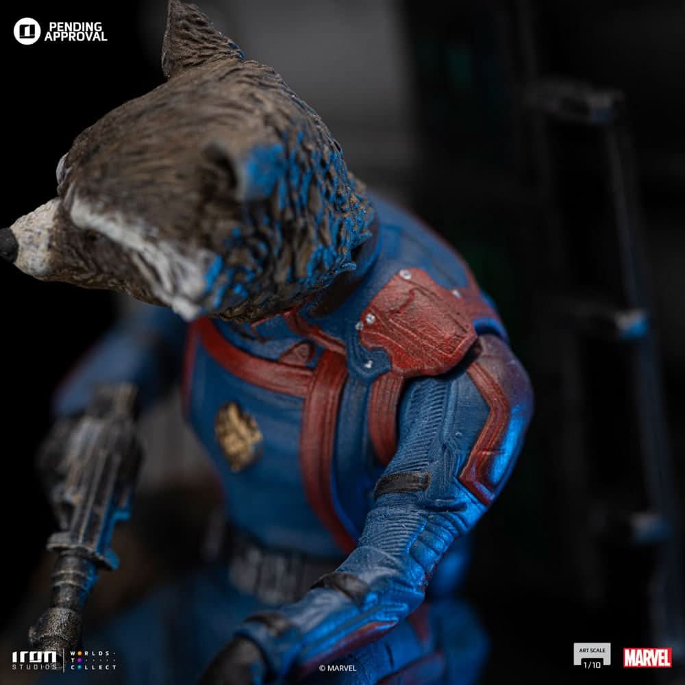 Statue Rocket Raccoon - Guardians of the Galaxy 3 - Art Scale 1/10 - Iron Studios - Image 6