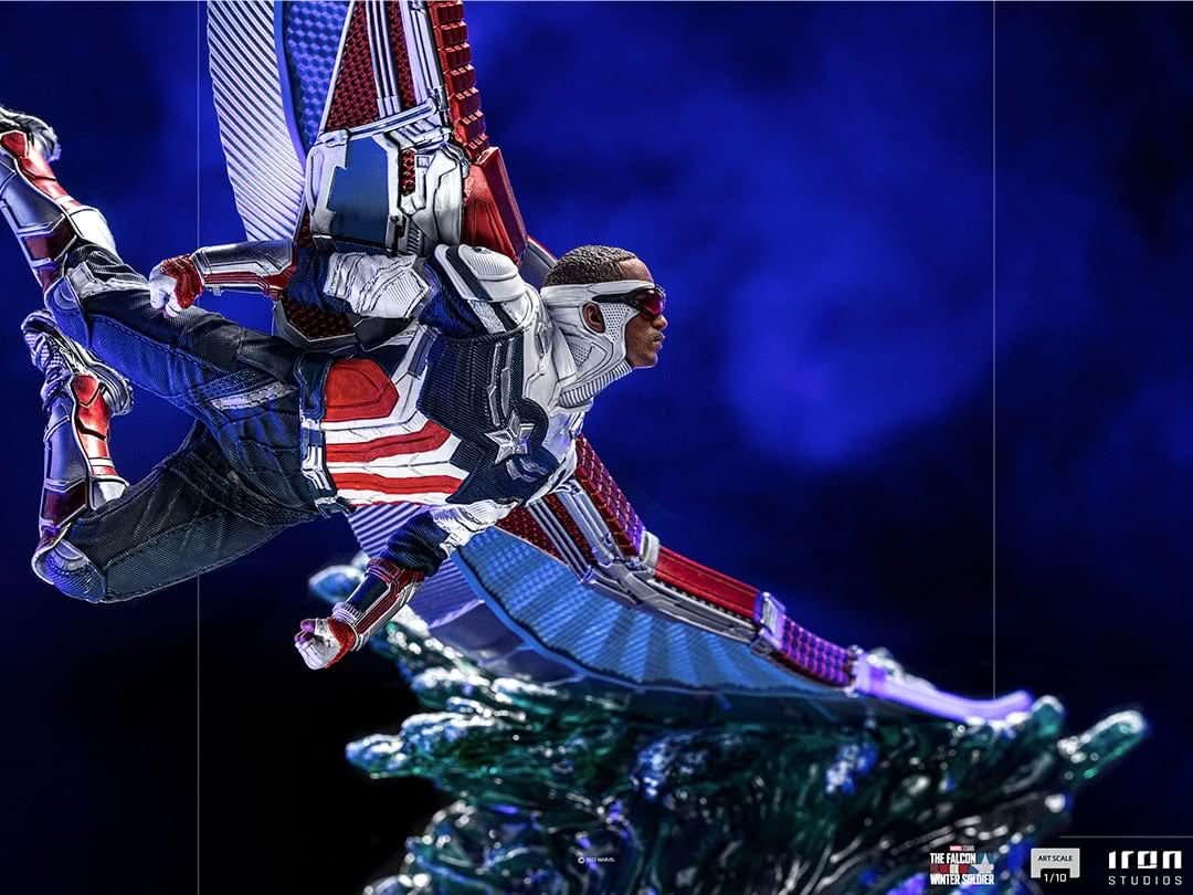 Statue Captain America Sam Wilson - The Falcon and the Winter Soldier - BDS Art Scale 1/10 - Iron Studios - Image 3