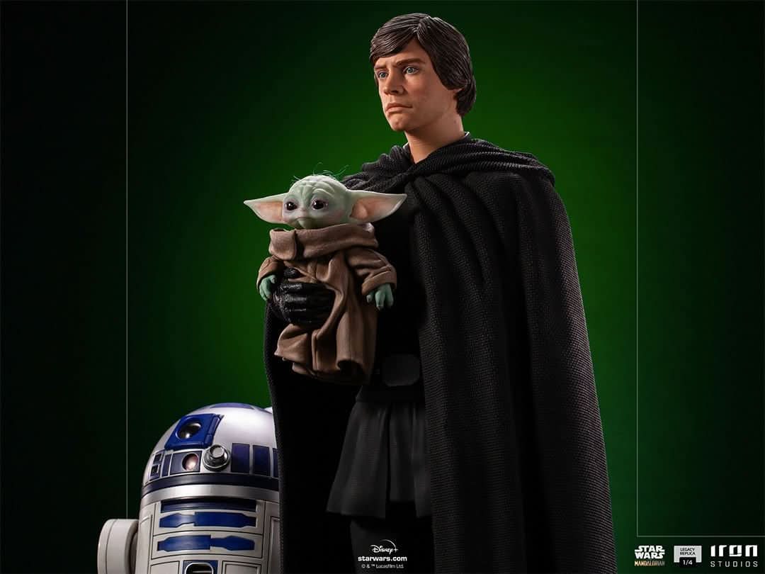 Luke Skywalker, R2-D2 and Grogu - Star Wars: The Mandalorian - Legacy Replica 1/4 - Iron Studios - Image 6